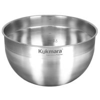 BL4924  Миска 4,9л 24см нержавеющая сталь Kukmara