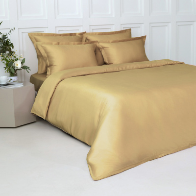Наволочка с ушками 50*70см SilvaSilk 4067 Gold цвет горчичный