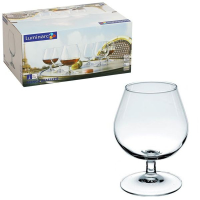 j0010 Фужеры для коньяка 250 мл  6 штук, LUMINARC, серия FRENCH RESTAURANT