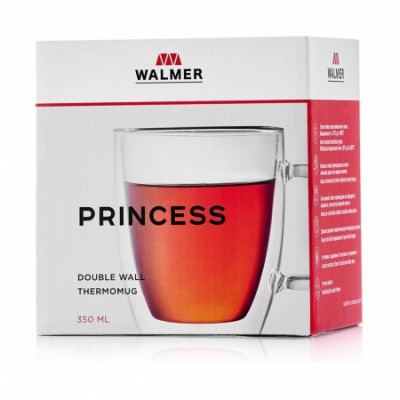 02002035 Термокружка Princess 0,35л.двойные стенки  WALMER