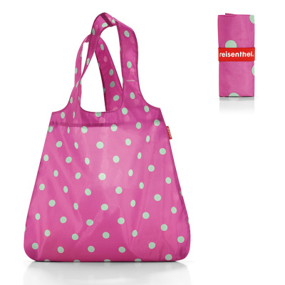 AT3059 Сумка складная Mini maxi shopper magenta dots