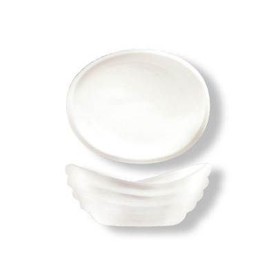 81200040 Салатник овальный 23*18,5см, PL Proff Cuisine, декор Organic, фарфор