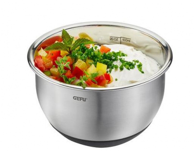 35025 Миска 12см с крышкой, нержавеющая сталь, GEFU, серия МУОВО