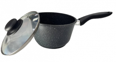 ОВТ-200КО Ковш 2,0л 18см с крышкой, литой алюминий, PanMaster 