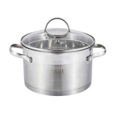 GH-1836 Кастрюля 6,6л, индукция, нержавеющая сталь, GoldHouse