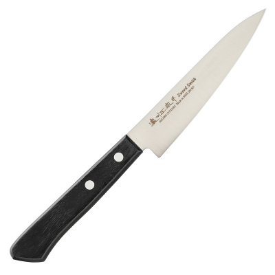 801-850 Нож кухонный универсал Satake Black Pakka Wood 120mm Япония
