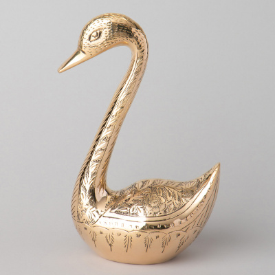 733-205 Фигурка декоративная 23 и 18см, Lefard, декор "Утка", латунь, Индия