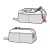 UW7050 Косметичка Travelcase canvas grey