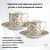 PM-0125/DECO Кофейная пара: чашка 0,08л с блюдцем 11см ,2 штуки, Pozzi Milano, серия Deco